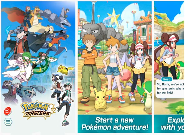 تتوفر لعبة Pokémon Masters لنظامي التشغيل iOS و Android