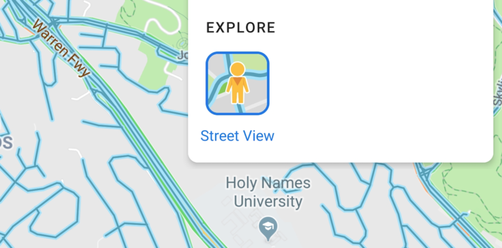 تحتوي خرائط Google على نظام Android الآن على طبقة التجوّل الافتراضي