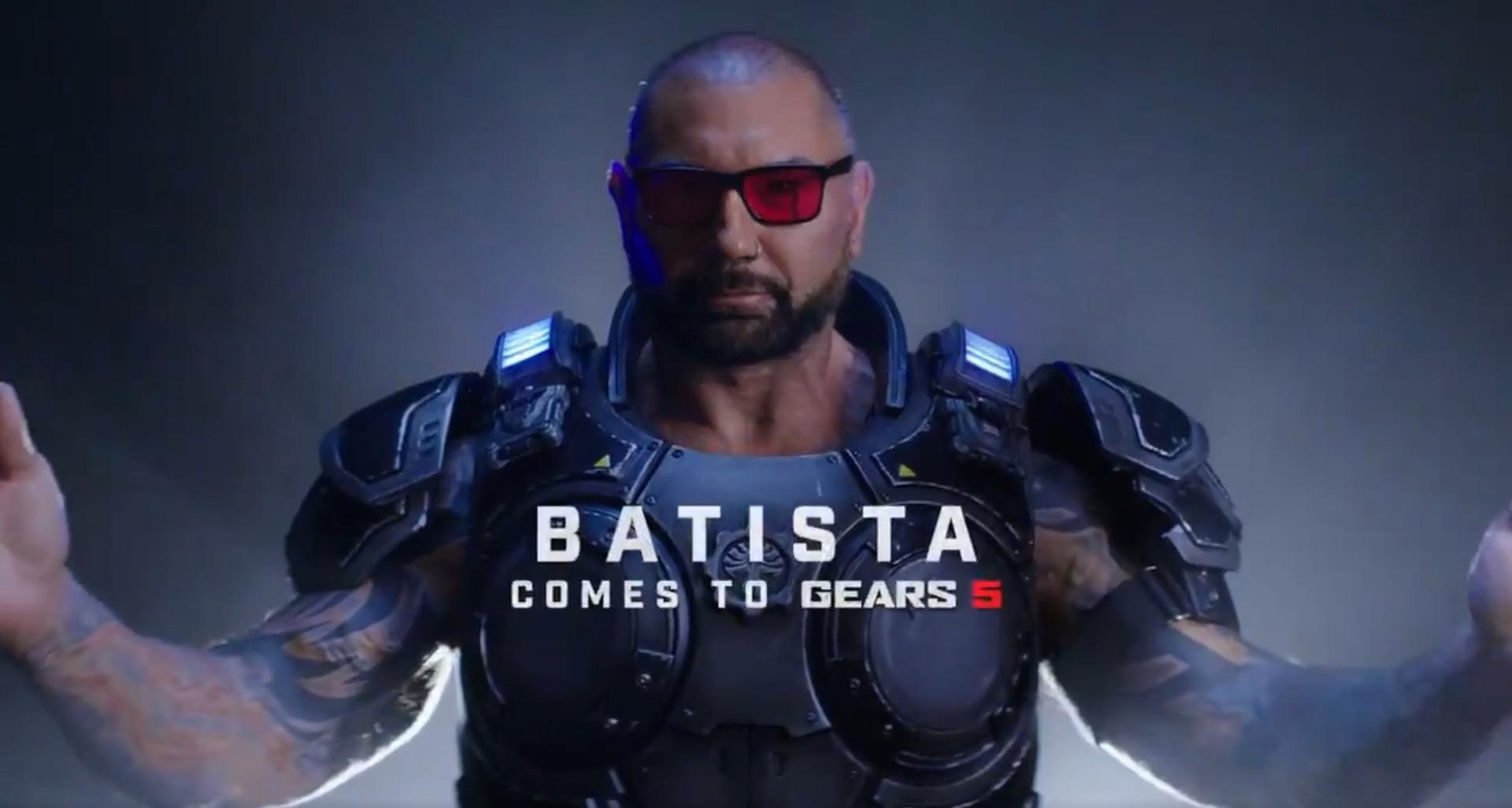 تستضيف Gears 5 ديف Bautista باعتباره شخصية قابلة للعب في فيديو جديد