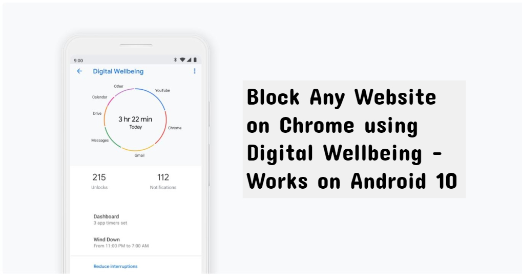 حظر أي موقع على Chrome باستخدام Digital Wellbeing - يعمل على Android 10