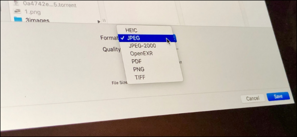 كيفية تحويل صور PNG و TIFF و JPEG إلى تنسيق مختلف على جهاز Mac