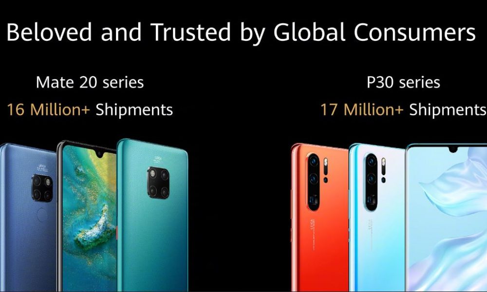 نمو أعمال المستهلكين لدى Huawei على الرغم من القيود الأمريكية ، توسع سلسلة P30 و Mate 30 الشحنات
