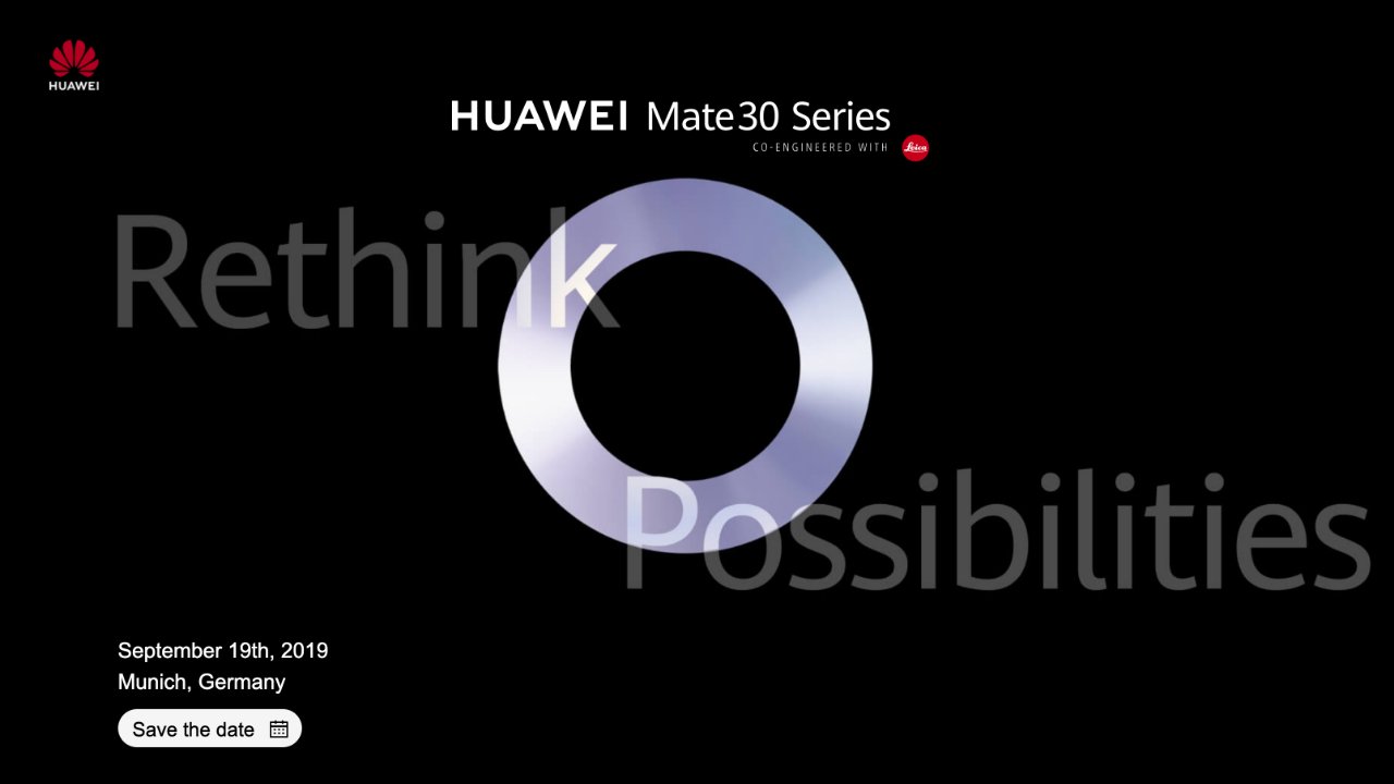 هواوي تطلق جهاز Mate 30 الجديد في 19 سبتمبر