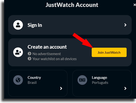 إنشاء حساب 2 كيفية استخدام justwatch