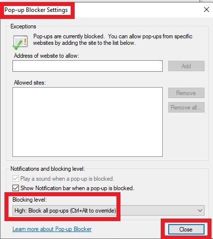 كيفية منع الإعلانات على Internet Explorer-4