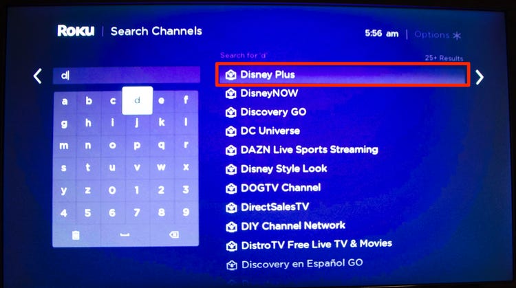 Disney Plus على قناة JVC Roku TV