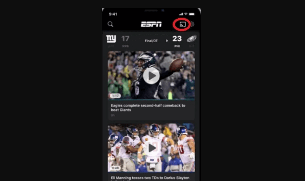 جهاز Chromecast ESPN