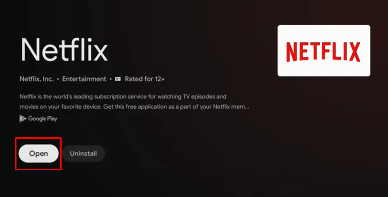 افتح Netflix على Google TV