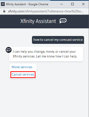 مساعد Xfinity