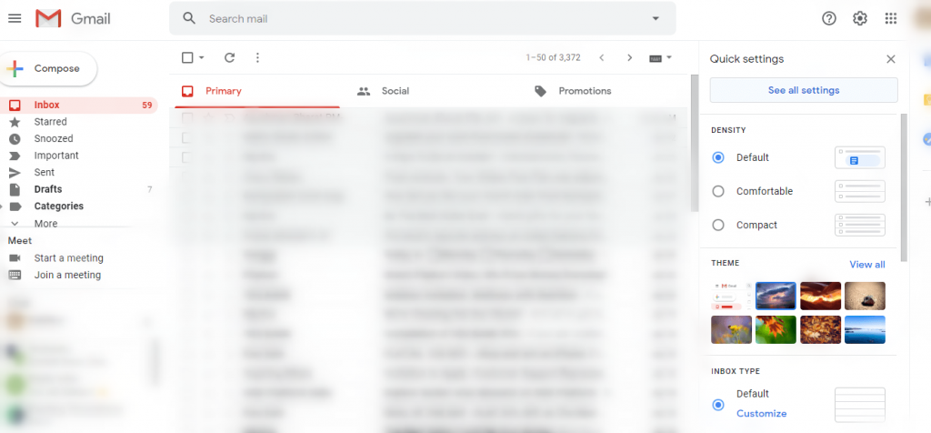 حدد عرض جميع الإعدادات لتغيير اسم العرض على Gmail 