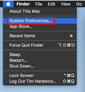 تفضيل النظام - تغيير كلمة المرور على Mac