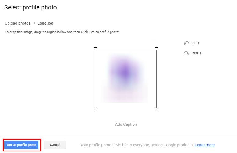 تعيين كصورة للملف الشخصي - كيفية تغيير صورة الملف الشخصي على Gmail