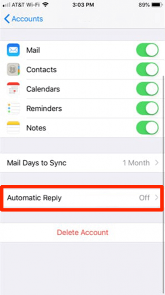 كيفية تمكين الرد التلقائي على البريد الإلكتروني على iPhone