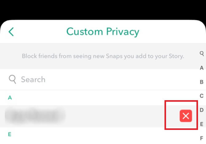 حظر شخص ما على Snapchat