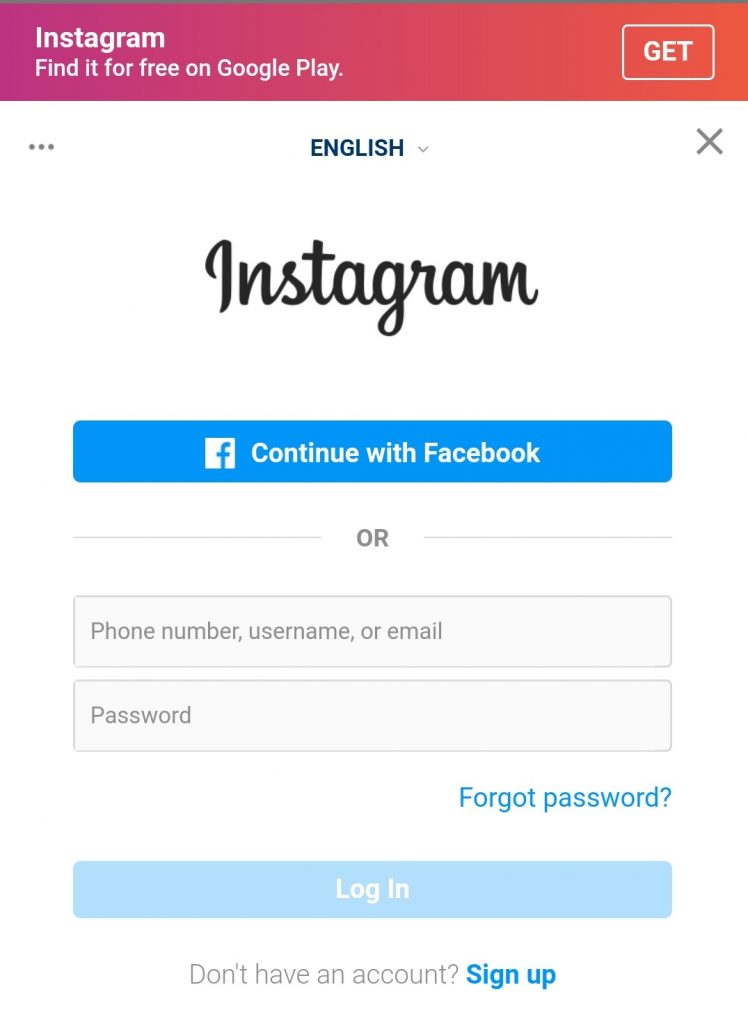 تسجيل الدخول مع Instagram هوية شخصية