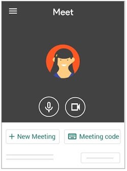 إنشاء اجتماع Hangouts من التطبيق