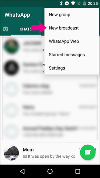 بث Whatsapp