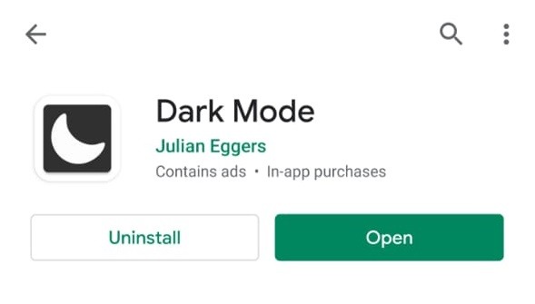 قم بتمكين Android Dark Mode
