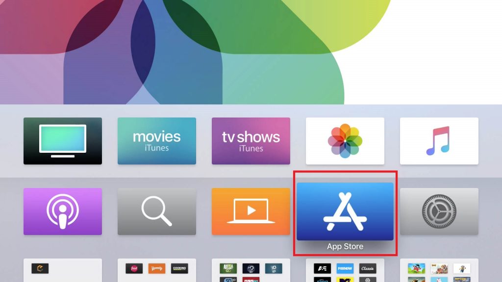 Apple  متجر تطبيقات التلفزيون