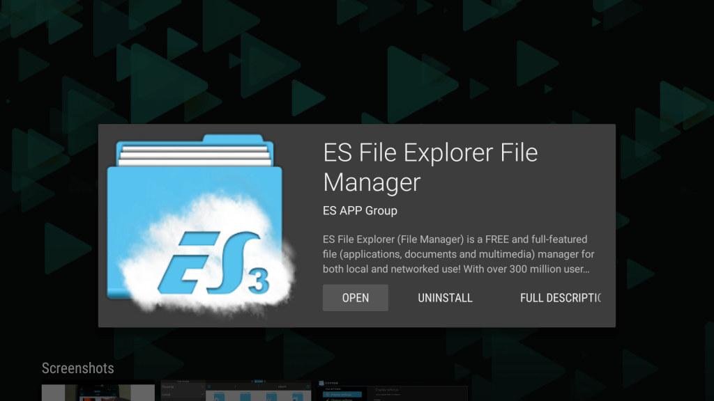 قم بتثبيت Es File Explorer على Mi Box