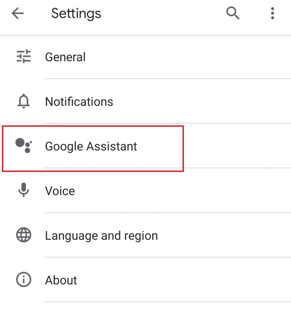 Google Assistant  لأخذ لقطة شاشة 