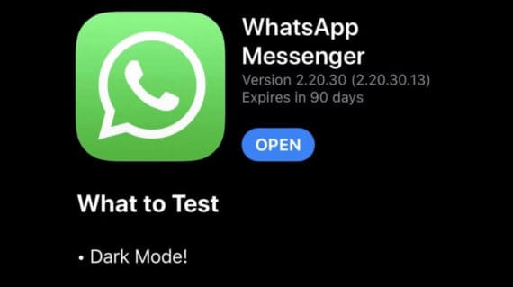 يأتي WhatsApp Dark Mode إلى أحدث إصدار تجريبي في iPhone 2