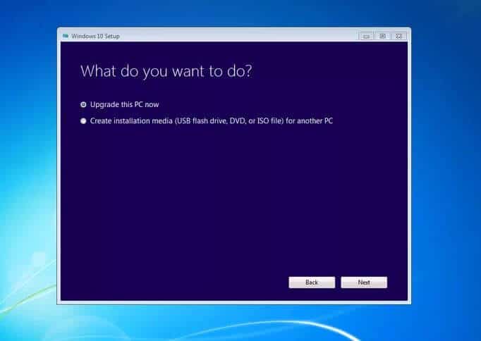 Windows  10 الإعداد