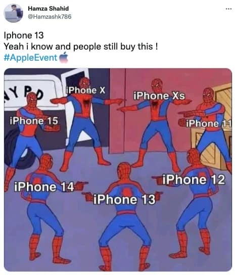 Internet a déjà accueilli l'iPhone 13 avec plein de mèmes ...