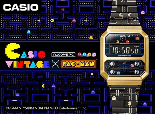 تعلن Casio عن إصدار مستوحى من Pac-Man من ساعتها A100 2