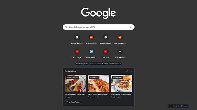 سيقدم Google Chrome اقتراحات البحث في علامة التبويب "علامة تبويب جديدة" 2