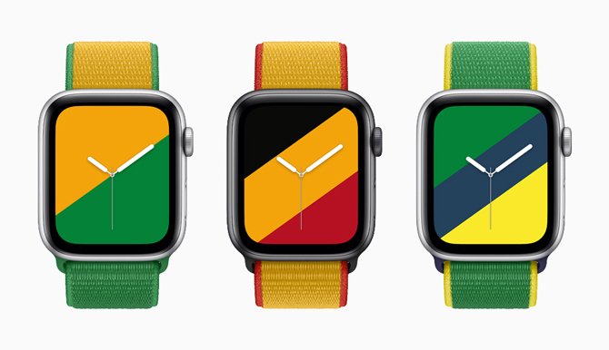 Apple  يرمي الأساور إلى Apple Watch بألوان أعلام 22 دولة