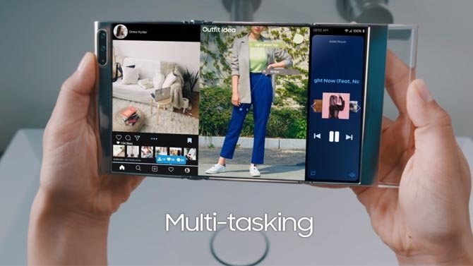 تقدم Samsung شاشاتها الجديدة القابلة للطي والكاميرا أسفل الشاشة 2