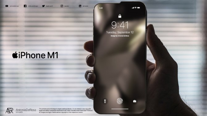 شاهد مفهوم iPhone 13 مع شريحة M1 وبدون درجة 2