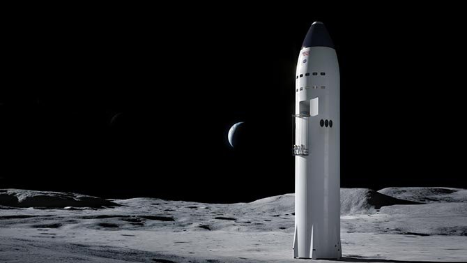 سبيس إكس لتزويد ناسا بالمعدات اللازمة لمهمة إلى القمر في عام 2024 2