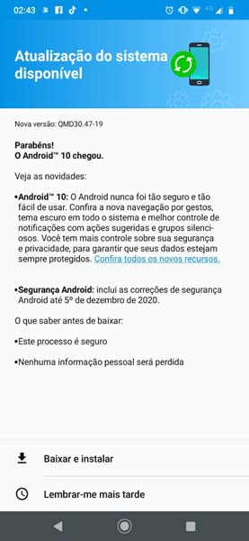 يحصل Moto G8 Play على تحديث لنظام Android 10