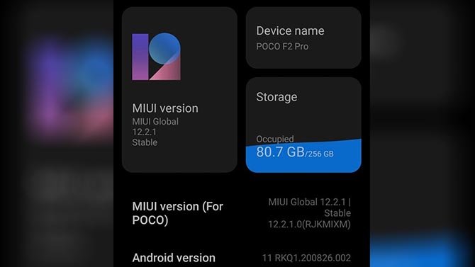 تحديث MIUI 12 مع Android 11 قادم لـ POCO F2 Pro 2