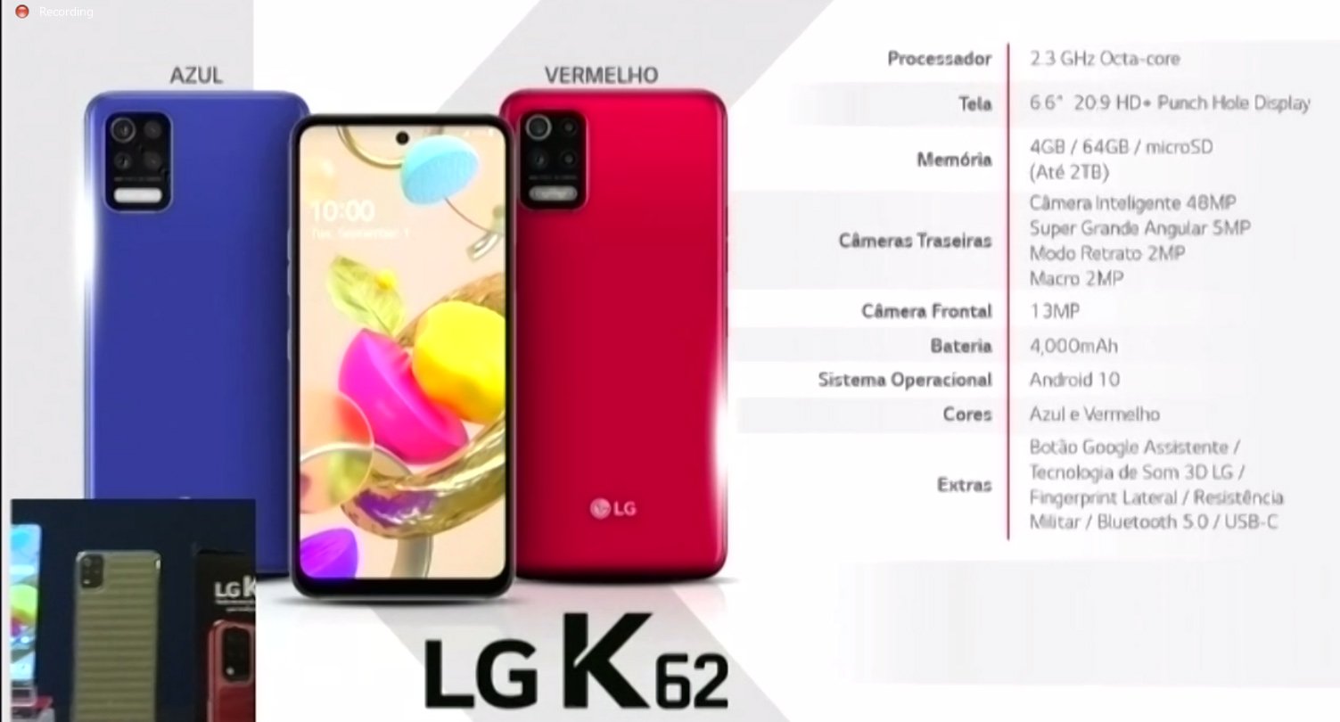 إل جي تطلق جديد smartphones K52 و K62 و K62 + بتشطيبات جديدة تبدأ من 1499 ريالاً برازيليًا 6