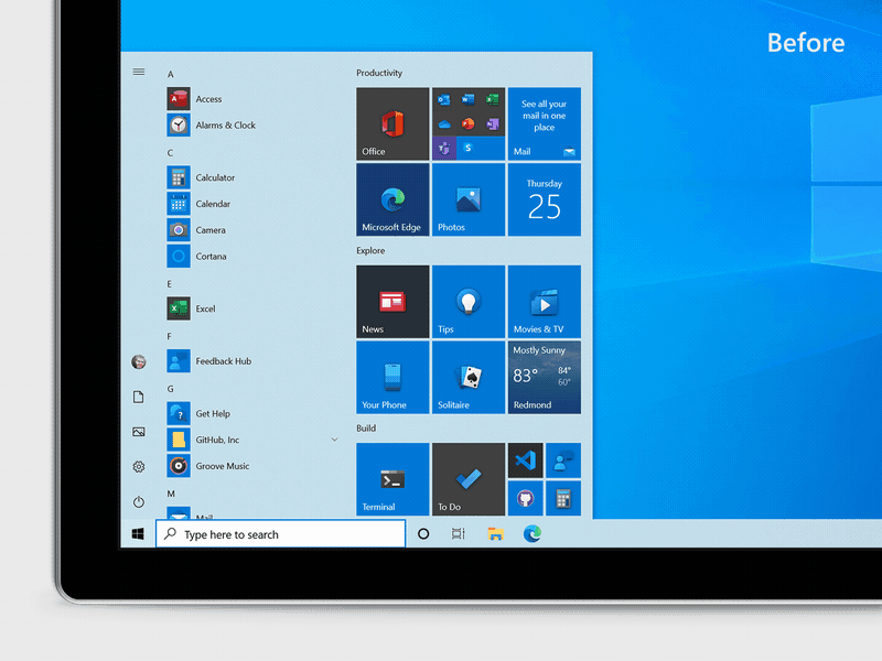 Windows 10 يحصل على تحديث أكتوبر بقائمة بدء جديدة والمزيد 3