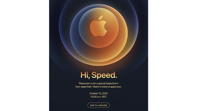 "هاي السرعة": Apple تعلن عن حدث إطلاق iPhone 12 في 13 أكتوبر 2
