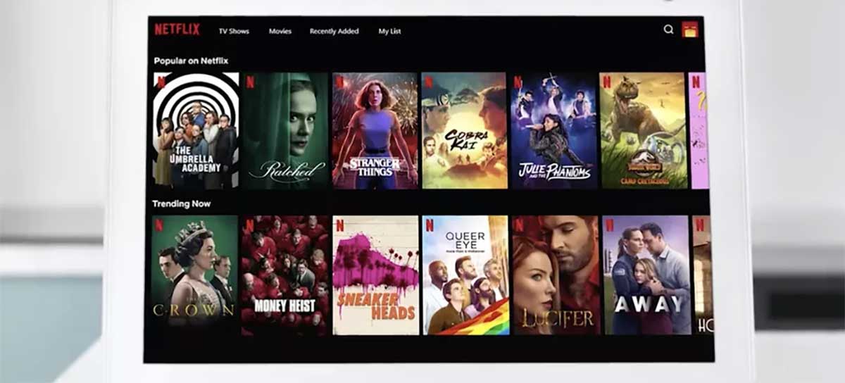 Novo Amazon Echo Show 10 vai transmitir conteúdos da Netflix