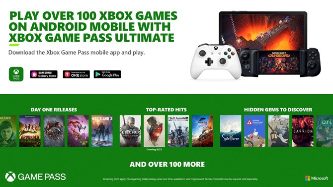 يأتي Xbox Game Pass Ultimate على نظام Android مع أكثر من 100 لعبة متاحة
