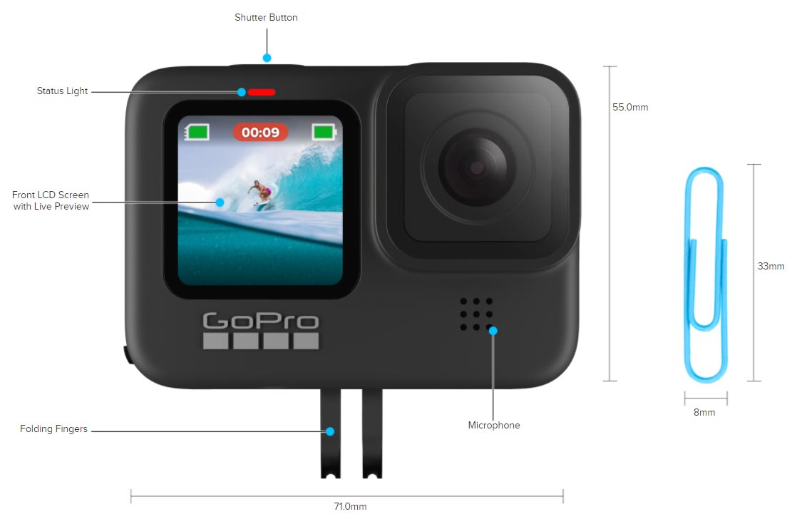 الآن أصبح رسميًا: يصل GoPro Hero 9 Black بشاشتين ، بالإضافة إلى بطارية و 5 K 5