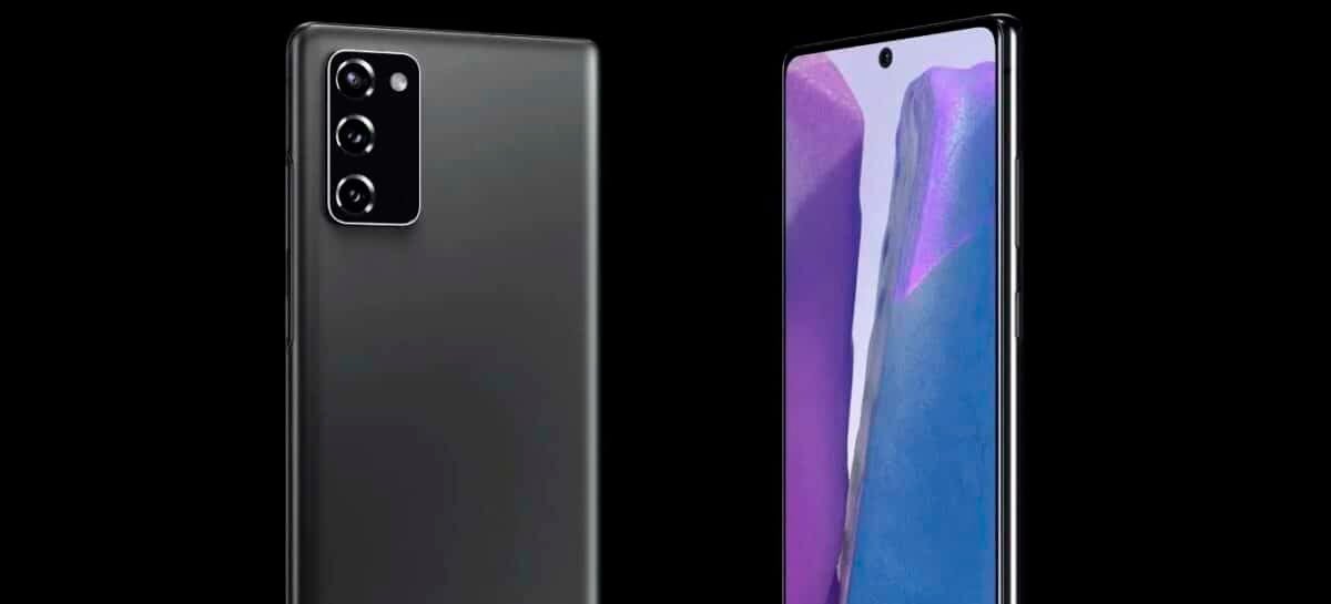 Galaxy Note 20 aparece por completo em novo vídeo não oficial