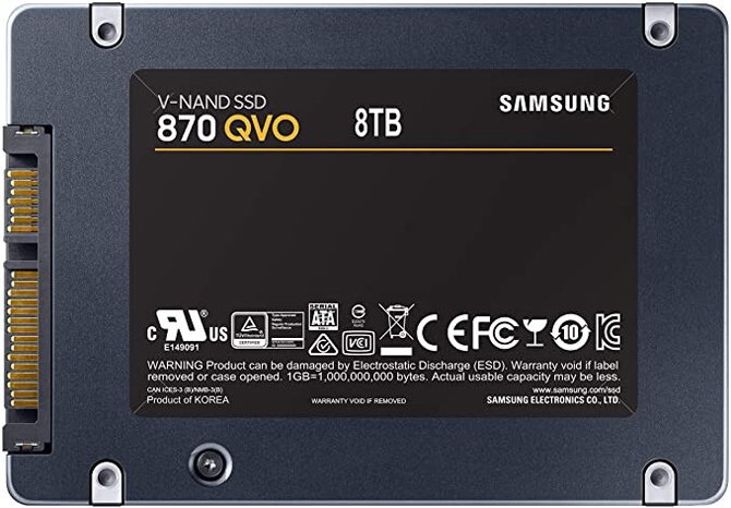تظهر محركات أقراص Samsung 870 QVO SSD بسعة تصل إلى 8 تيرابايت على Amazon