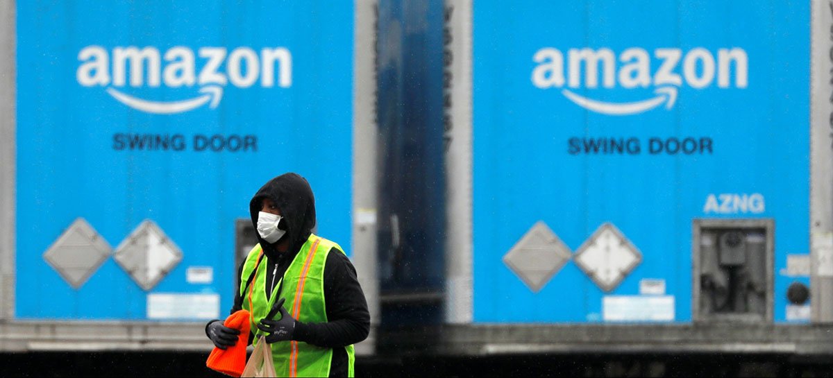 Trabalhador de armazém da Amazon morre de Covid-19 em Nova York