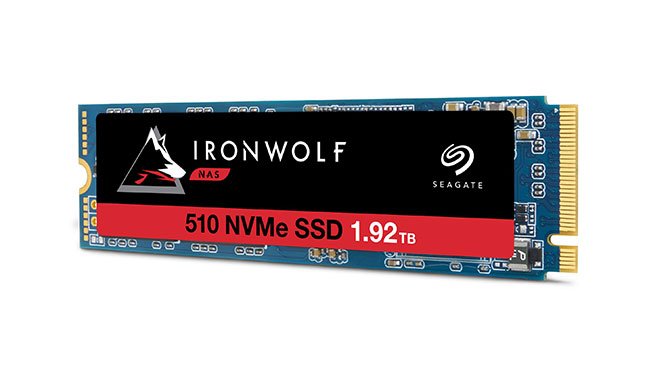 يعد Seagate IronWolf 510 أول محرك أقراص ذي حالة صلبة PCIe NVMe SSD في العالم لأجهزة Enterprise NAS 2