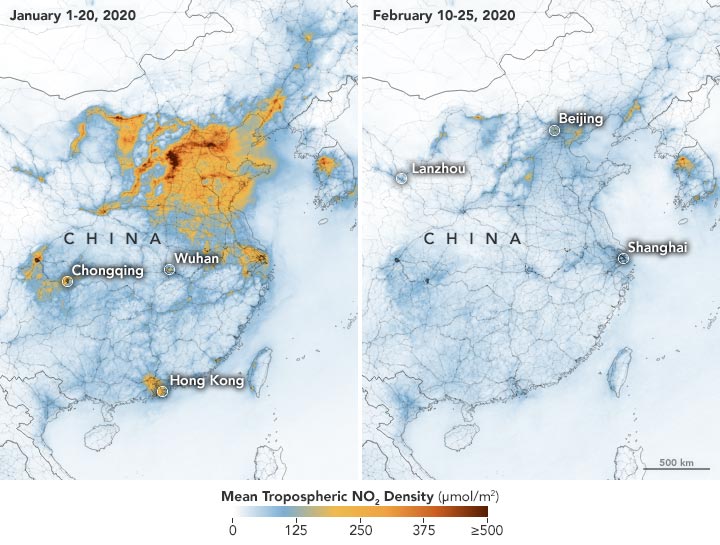 تدابير الصين لاحتواء فيروسات كورونا تقلل التلوث بشكل كبير 2