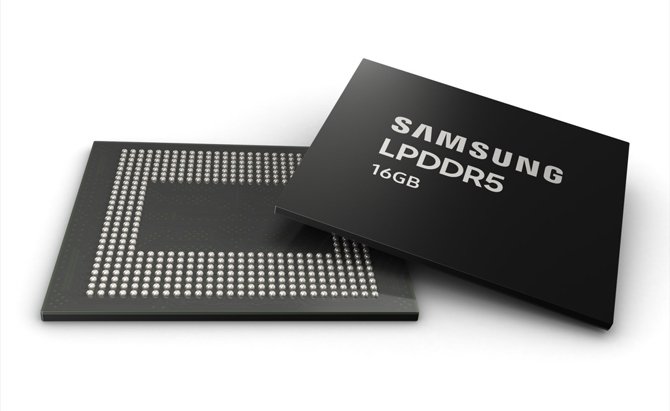 بدأت شركة Samsung في إنتاج كميات كبيرة من ذكريات LPDDR5 للهواتف عالية الأداء