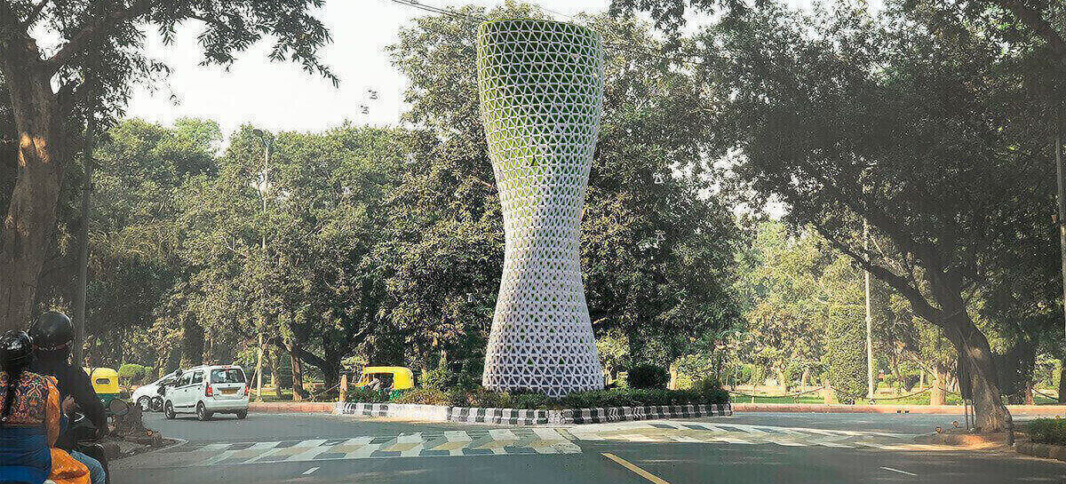 Empresa desenvolve torres para purificação do ar na capital da Índia