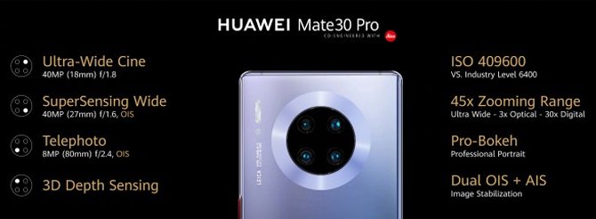 أعلنت شركة Huawei عن Mate 30 Line الذي يسلط الضوء على تكوين الكاميرا الرائع 3